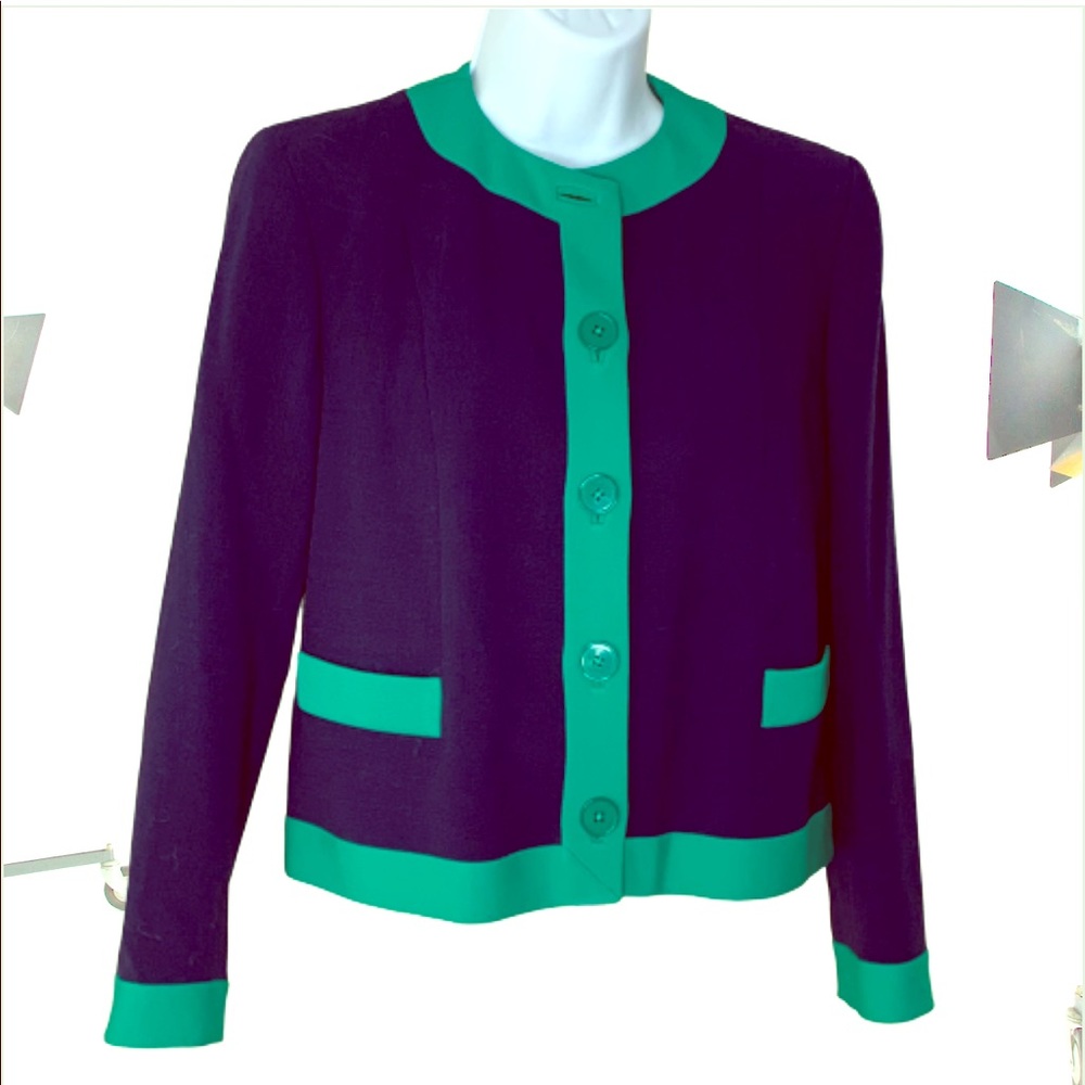 Black label Ralph Lauren color block blazer 6